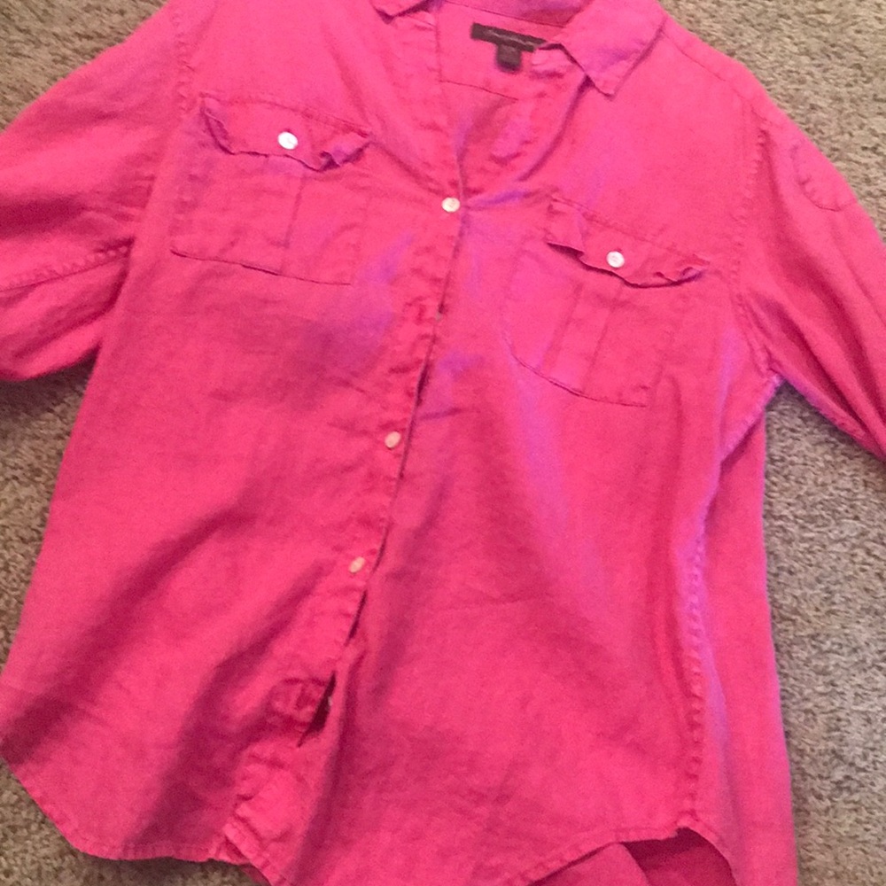Perfect pink button up